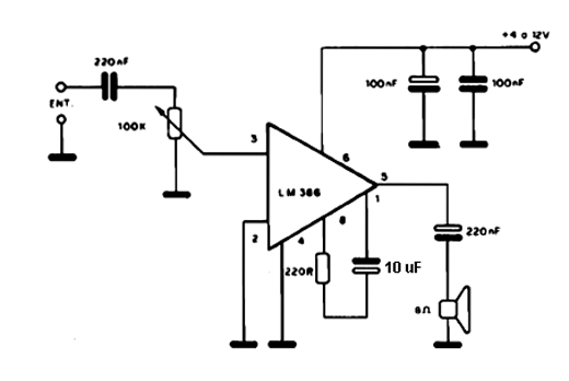 Amplificador Lm<sup>3</sup>86 Amplificador Lm<sup>3</sup>86