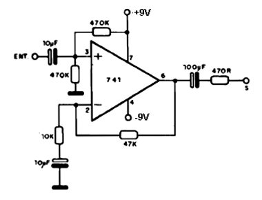 Amplificador Linear até 100 kHz Amplificador Linear até 100 kHz