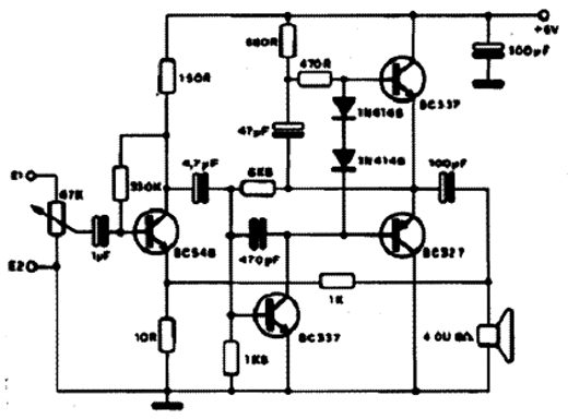 Amplificador Transistorizado de 3 W Amplificador Transistorizado de 3 W