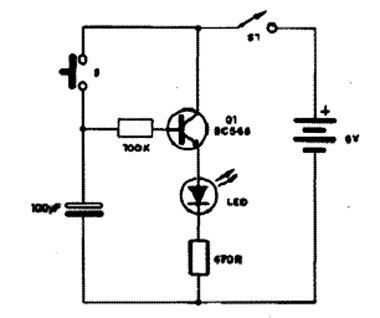 Timer Simples com o BC548 Timer Simples com o BC548