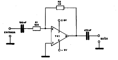 Amplificador com Ganho 100 Amplificador com Ganho 100