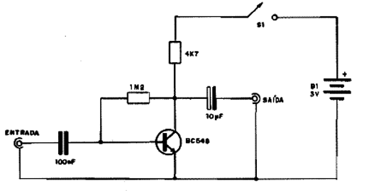 Micro Préamplificador de Áudio Micro Préamplificador de Áudio