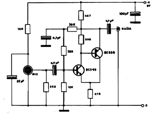 Préamplificador Para Microfone de Eletreto Préamplificador Para Microfone de Eletreto