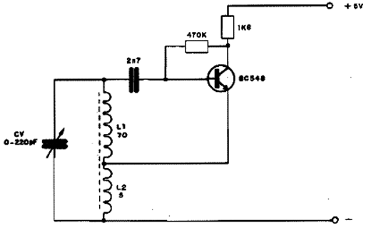 Oscilador Hartley de 1 MHz Oscilador Hartley de 1 MHz