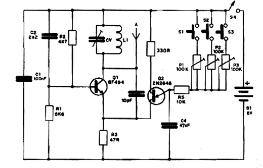 Transmissor de Controle Remoto Modulado em Tom Transmissor de Controle Remoto Modulado em Tom