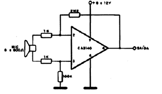 Préamplificador Para Microfone Dinâmico Préamplificador Para Microfone Dinâmico