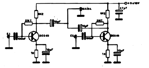 Mixer Préamplificador Transistorizado (BC548) Mixer Préamplificador Transistorizado (BC548)