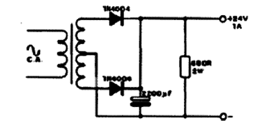Fonte de 24 V x 1 A Fonte de 24 V x 1 A