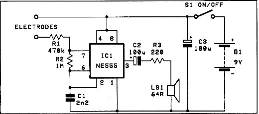 Biofeedback com o 555 Biofeedback com o 555