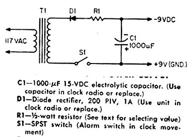 Fonte de 9 V Fonte de 9 V