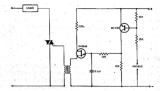 Sensor de Umidade ou Vazamento com Triac Sensor de Umidade ou Vazamento com Triac