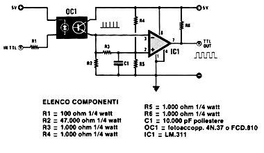  Interface TTL Com Acoplador Óptico 