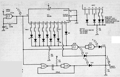 Encoder de 8 Canaiscom o 4017
Encoder de 8 Canaiscom o 4017