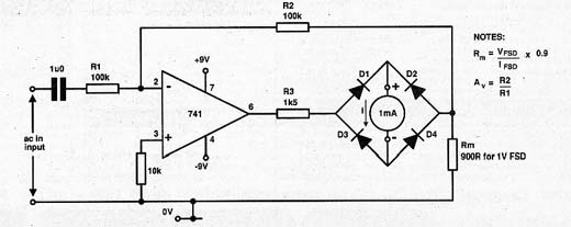 Voltímetro 1 V AC com o 741 (2)
