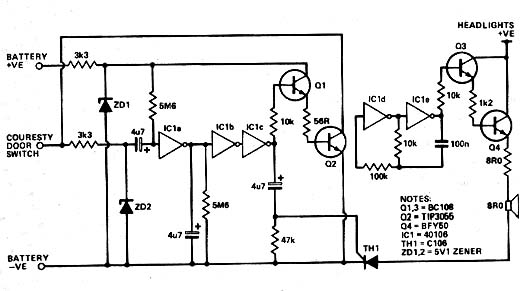 Timer Para Luz de Cortesia Timer Para Luz de Cortesia