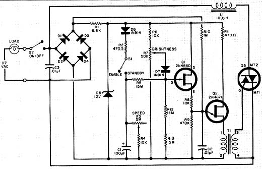  Dimmer com Triac e UJT 