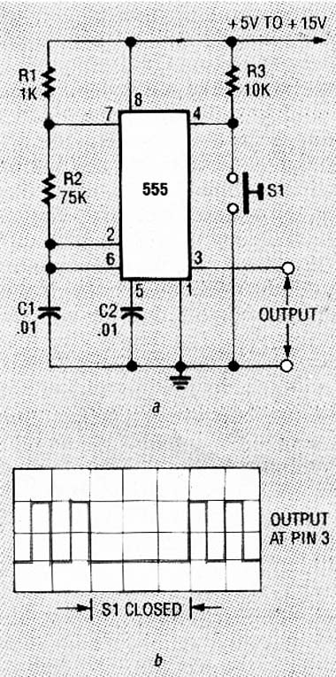Astável controlado 555
Astável controlado 555