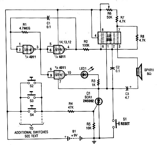 Diagrama elétrico do alarme Diagrama elétrico do alarme
