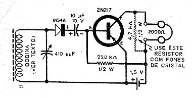  Rádio de Um Transistor 