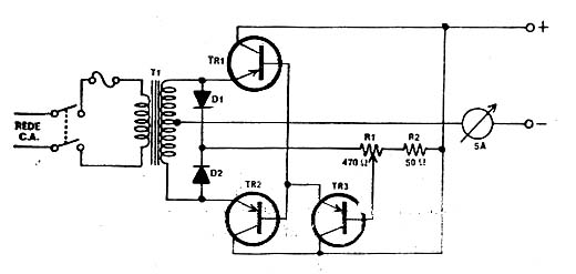  Transistores como SCR em Fonte 