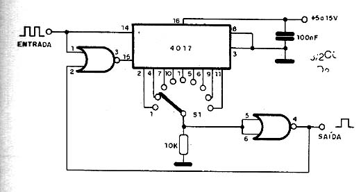  Divisor Programado de 1 a 9 