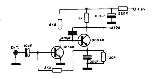 Pré-Amplificador Para Captador Telefônico Pré-Amplificador Para Captador Telefônico