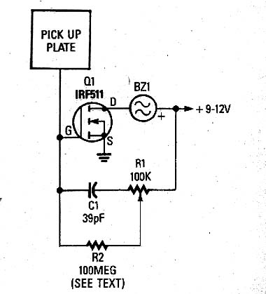 Alarme de Toque Com MOSFET Alarme de Toque Com MOSFET