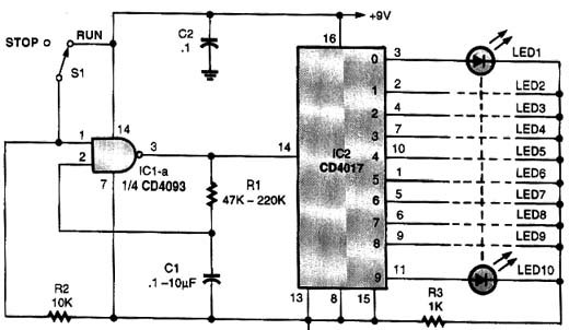 Sequencial Experimental com o 4017 Sequencial Experimental com o 4017