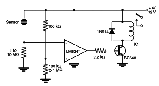 Sensor de Toque com o LM324
Sensor de Toque com o LM324