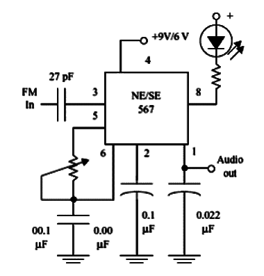 Detector de FM LM567
Detector de FM LM567