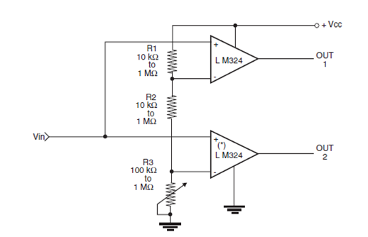 Comparador Duplo LM324
Comparador Duplo LM324