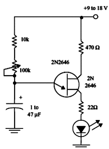 Pisca LED Unijunção
Pisca LED Unijunção