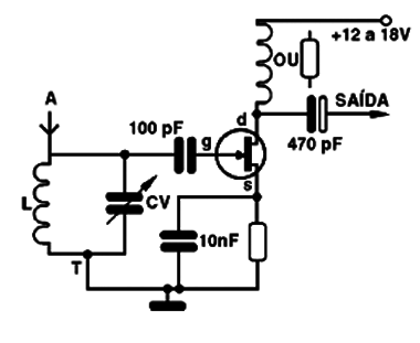 Pré Amplificador de RF Sintonizado
