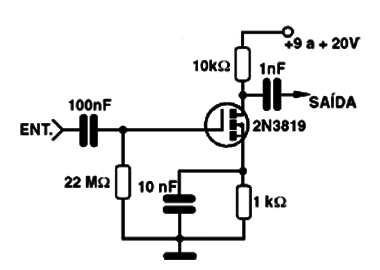 Amplificador de RF Com MOSFET 
