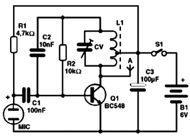 Micro Transmissor Modulado de Ondas Curtas
