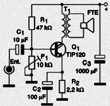 Amplificador Darlington de Áudio
Amplificador Darlington de Áudio
