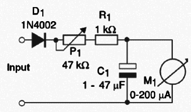 VU meter simples
