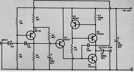 amplificador transistorizado de 4 W
amplificador transistorizado de 4 W