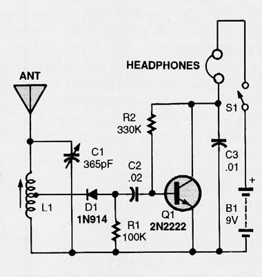 RÁDIO AM DE UM TRANSISTOR
RÁDIO AM DE UM TRANSISTOR
