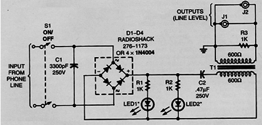  interface telefone  para amplificador 
