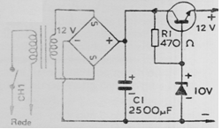 fonte de 12 V x 1 A
fonte de 12 V x 1 A