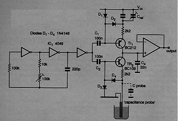 Detector de Nível Capacitivo
Detector de Nível Capacitivo