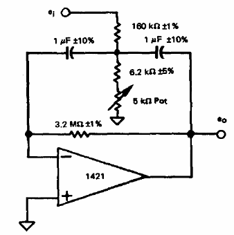  Filtro passa faixa de 1 kHz 
