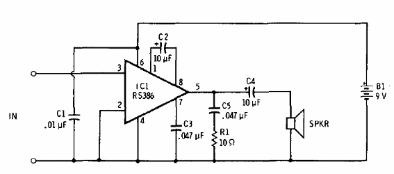 Amplificador de 250 mW LM386
Amplificador de 250 mW LM386