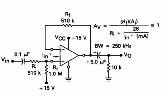  Amplificador Não Inversor LM3900 
