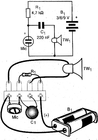 Circuito e montagem em ponte correspondente. Circuito e montagem em ponte correspondente.
