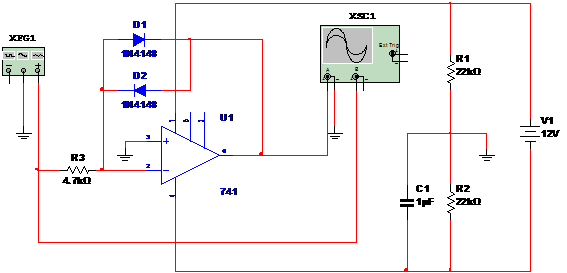    Figura 1 – Circuito do conversor com amplificador operacional.
