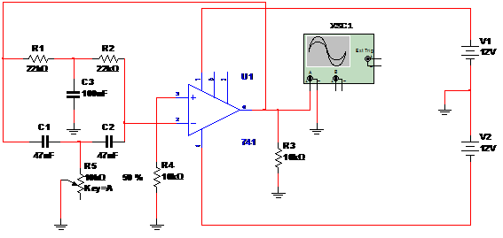Figura 1 – Diagrama completo do oscilador.
Figura 1 – Diagrama completo do oscilador.