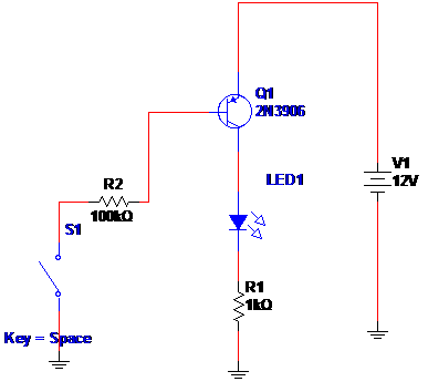 MSB058 - Transistor PNP como chave
MSB058 - Transistor PNP como chave