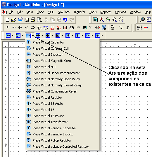 Abrindo a caixa de componentes do grupo dos resistores. Abrindo a caixa de componentes do grupo dos resistores.
